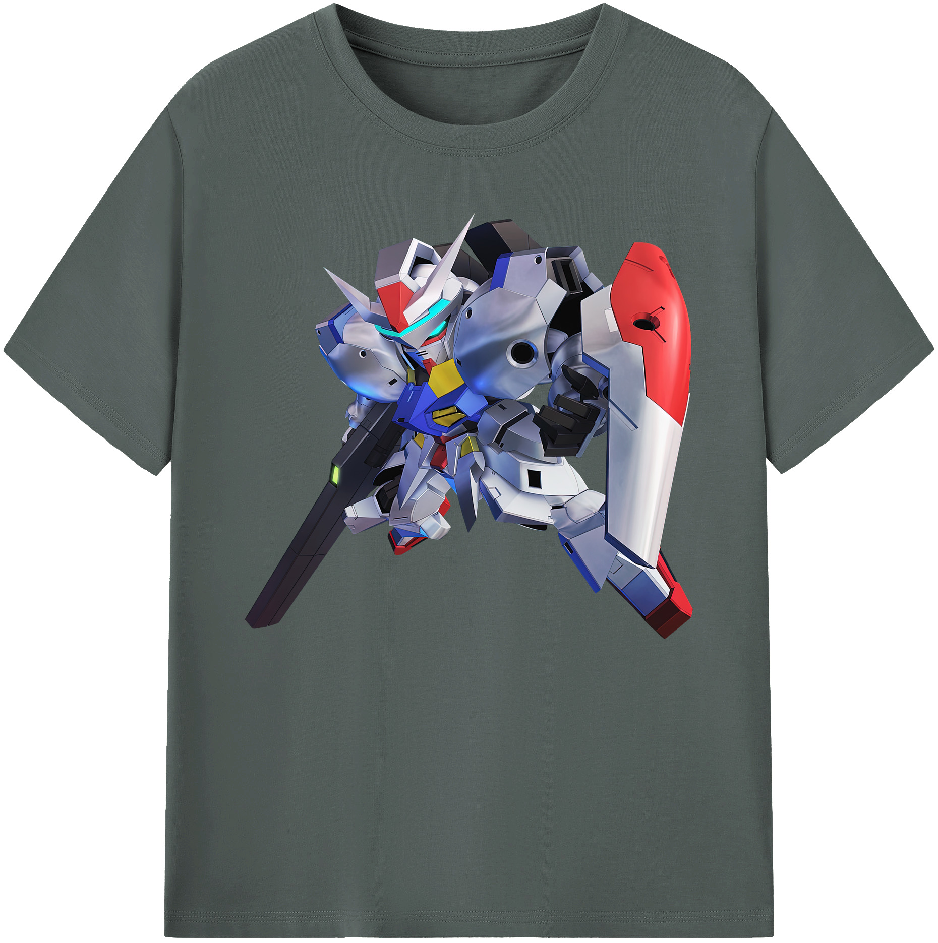 （画像用） 機動戦士ガンダム Mobile Suit Gundam 綿100％ メンズ半袖Tシャツ｜肌触りやわらか＆通気性